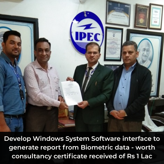 Develop windows system software interface to generate report from biometric data (2)